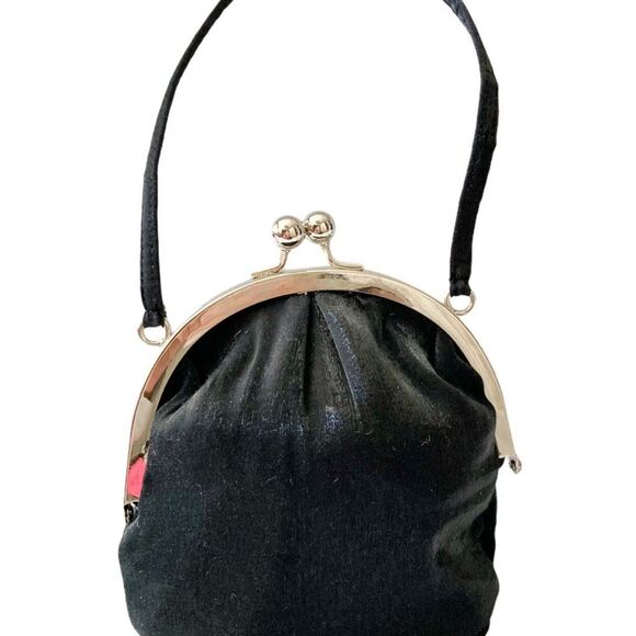 La Regale Vintage Satin Purse Evening Bag Clutch - Picture 1 of 9